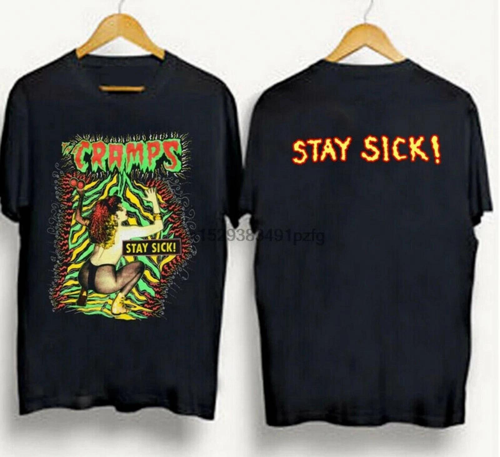 

Retro The Cramps 1990 Stay Sick T-shirt Tour T-shirt Suitable for Fans, Unisex Style, Suitable for All Seasons - Men s Summer... 5XL