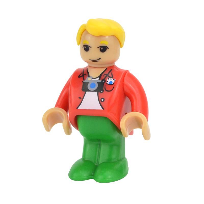 MOC Alle Arten von kleinen Mann Puppenmodellfiguren Zugcharakter Eisenbahnzubehör Bildungsgeschenk Kind für Biro Holzbahnspielzeug