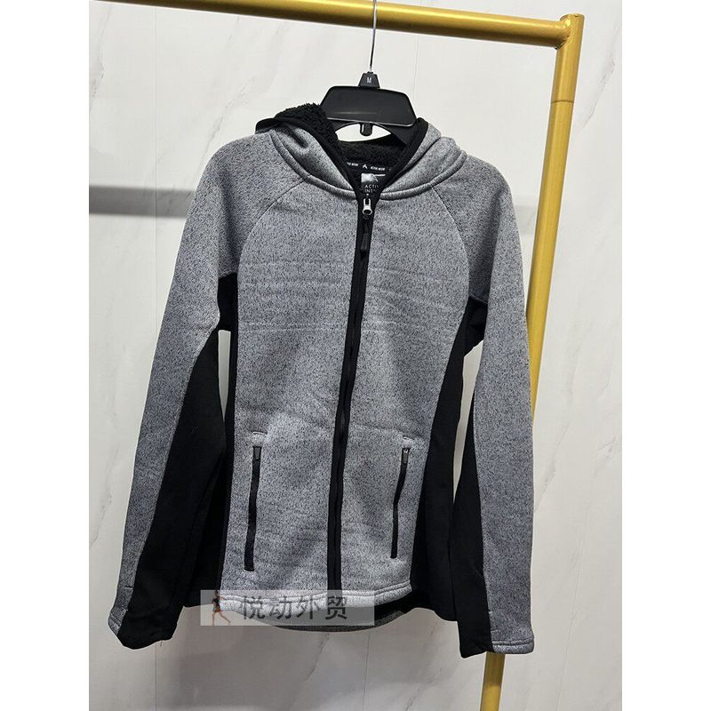 

Women s Warm Hooded Loose Cardigan Sports Jacket Gray M [Size Is Too Large]