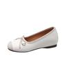 inner height increase bow shallow mouth single shoes women's new Mary Jane square head one pedal single shoes women