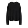 Women's Pure Cashmere Knit Long Sleeve Base Layer Sweater - Autumn/Winter, Loose Fit, Slimming, Warm Pullover
