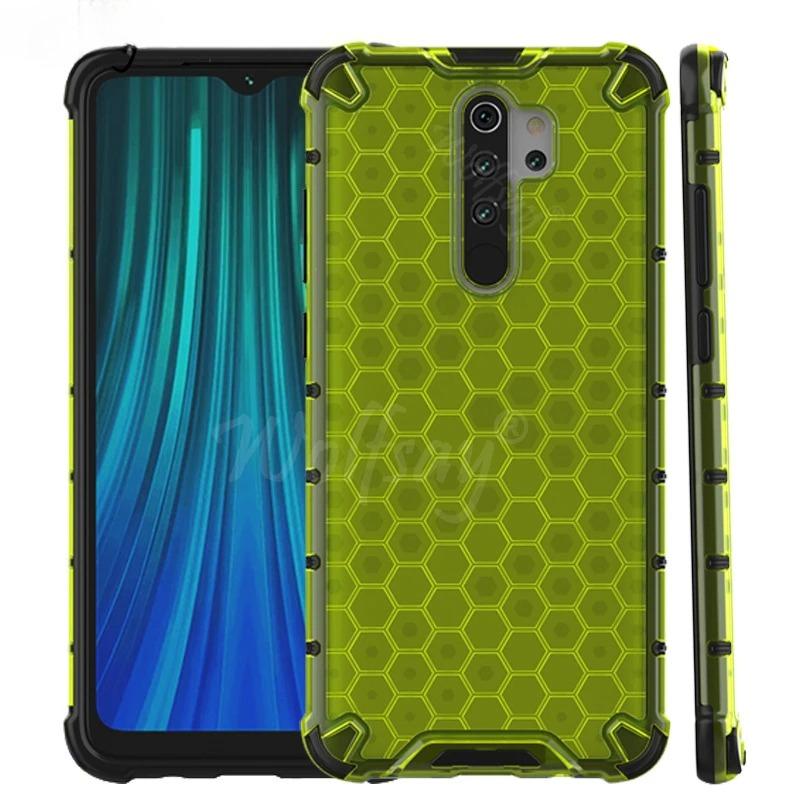 Shockproof Transparent Case For Redmi Note 8 Pro Honeycomb Armor Clear Case For Redmi Note 8 Pro Case Cover For Redmi Note 8 Pro