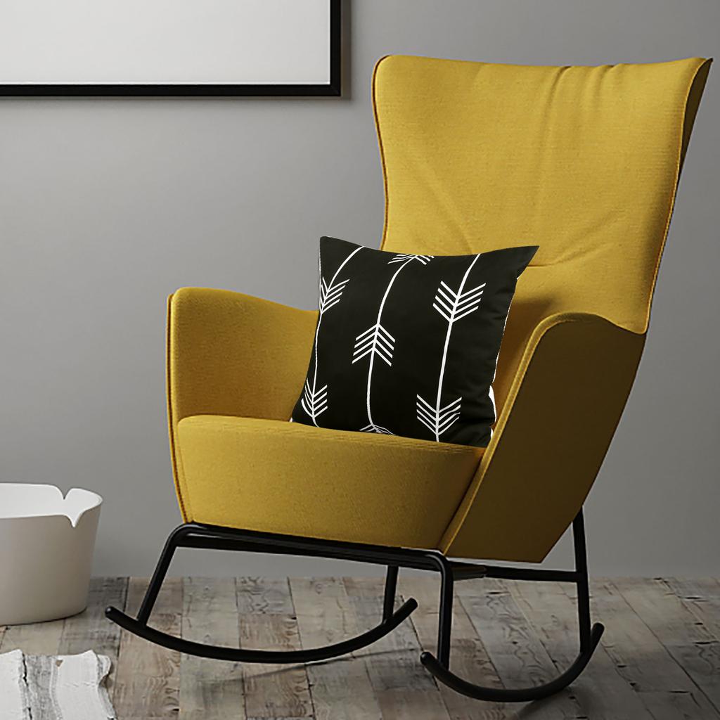 Black White Ric Pillow Covers 18X18 Inches Simple Black White Ric Pattern Pillowcase Decorative Throw Cushion