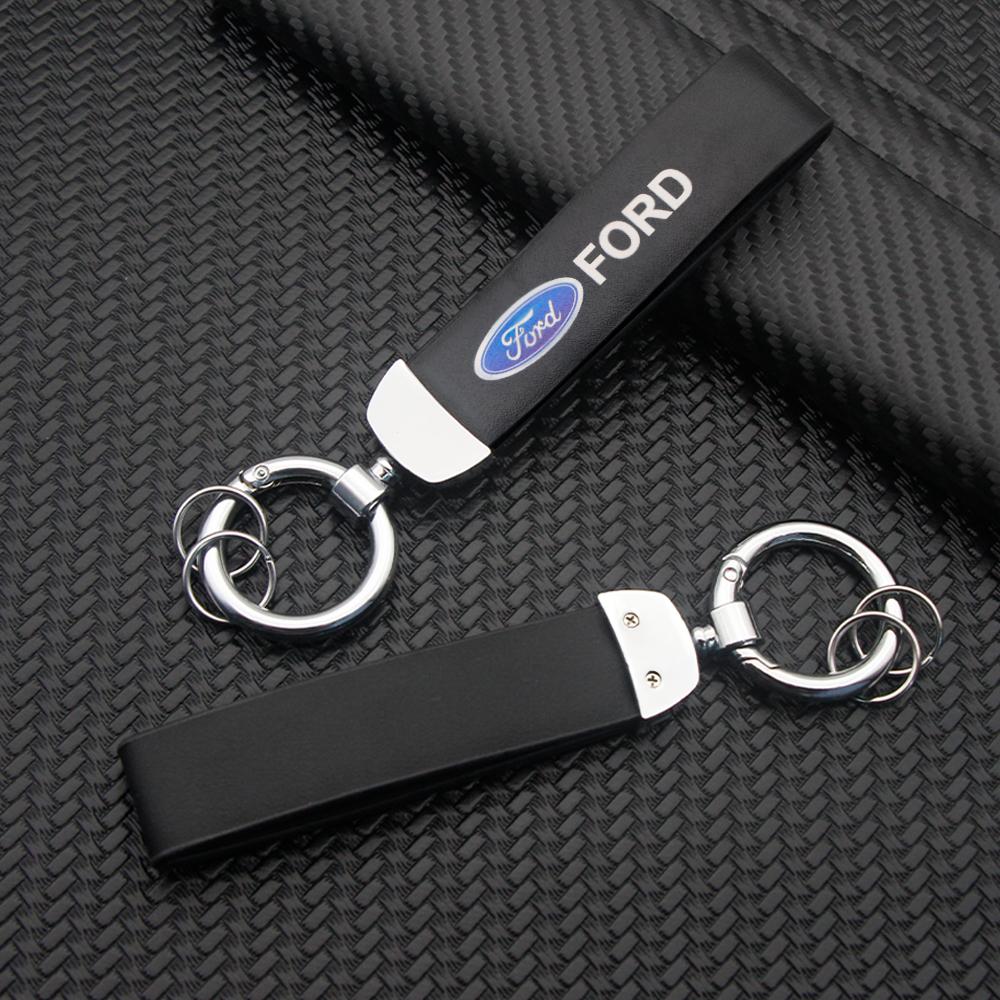 AAAMR1 Car Logo Keychain Printed Keychain For Ford Mustang Focus3 2 Transit Ecosport Edge Fiesta Escape Kuga Mondeo Fusion Keychain