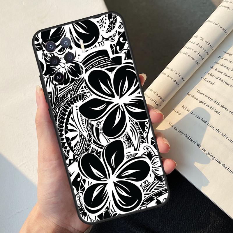 Maori Tribal Samoan Polynesian Case For Oppo A80 A60 A40 A78 A38 A18 A98 A58 A96 A76 A16 A94 A74 A54 A15 A17 A57 A77 A5 Pro