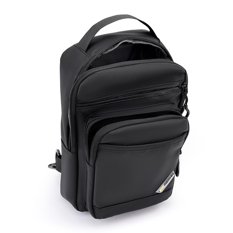 Borsa da petto da uomo in nylon a grande capacità