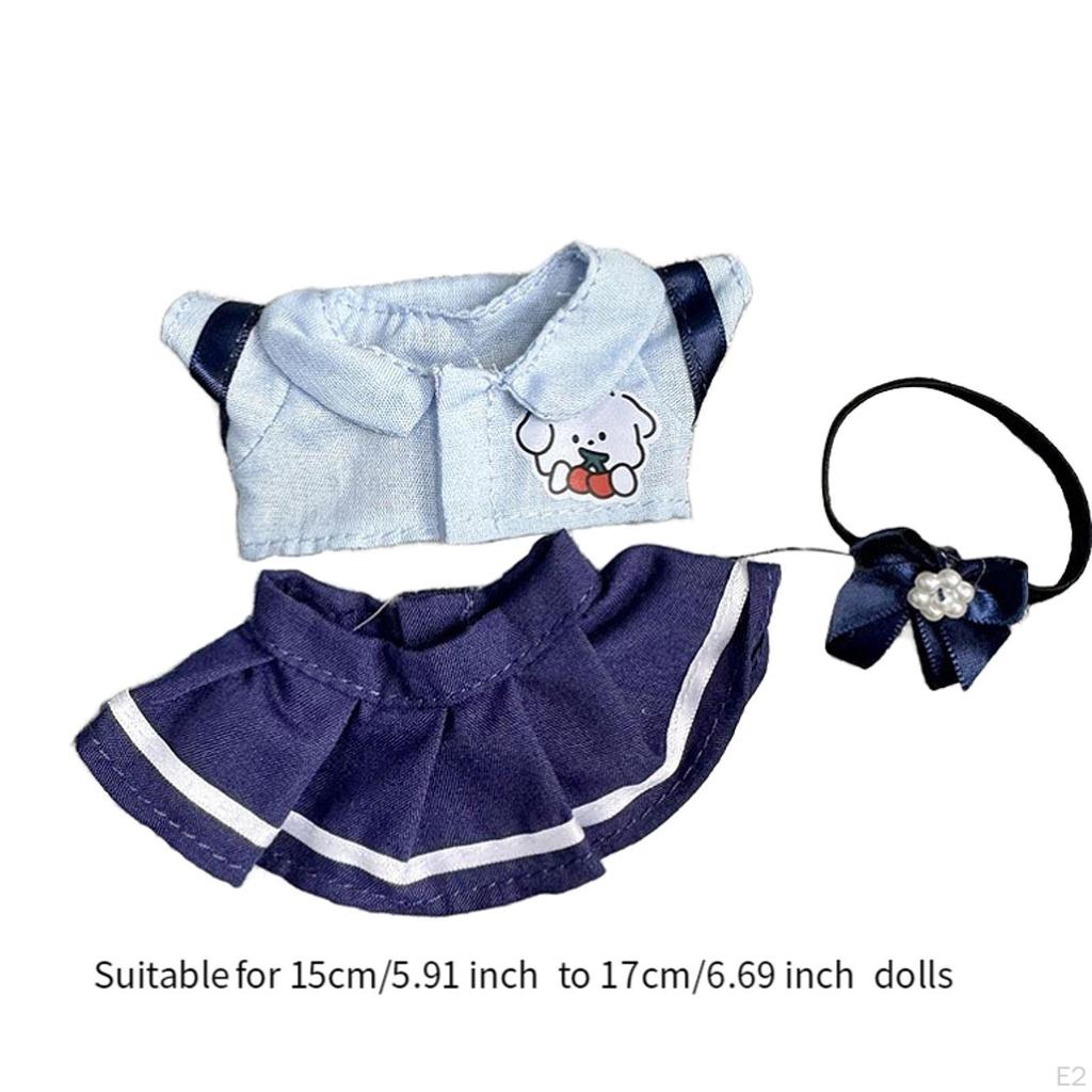 DIY Doll Clothing Kit with Tie for Hands-on Play 17cm