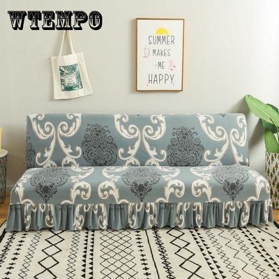 Armloser Sofabezug, dehnbarer Sofabezug, bedruckter, faltbarer Sofa-Bettbezug, eng gewickelter, elastischer Schonbezug, Couchbezug