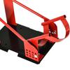 Universal Motorcycle Support Rail Motorcycle Wheel Support Motorcycle Stand Wheel Chock 8-15.5 cm Pre-Drilled Holes
