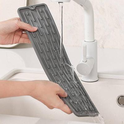 Dish And Utensil Draining Board, Drain Pad, Waterproof Dry Fast Sink Mat for Countertop, Kitchen,