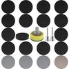GOH DODD 25mm Waterproof 18 for Precision Mirror Car Jewelry Waterproof Sandpaper with Backing Pads of 184-Pack Sandpaper, Types, #60-#10000, Velcro,