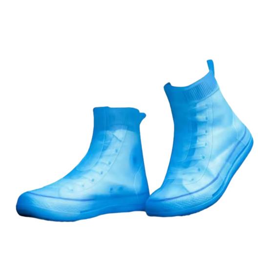 Бахилы Антискользящие Водонепроницаемые Бахилы Многоразовые Дождевые Бахилы M синий