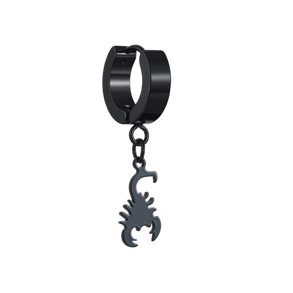 

WKOUD Punk Black Multiple Styles Stainless/Titanium Steel Stud Cross Earrings Men Women Gothic Street Pop Hip Hop Ear Jewelry Silver