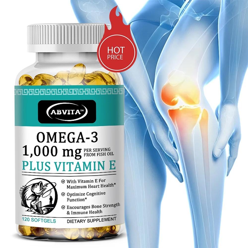 Omega-3 Fish Oil 60/120 Softgels High Concentration EPA 600mg DHA 400mg Blood Circulation & Eye Health 3 pcs 60 Tablets