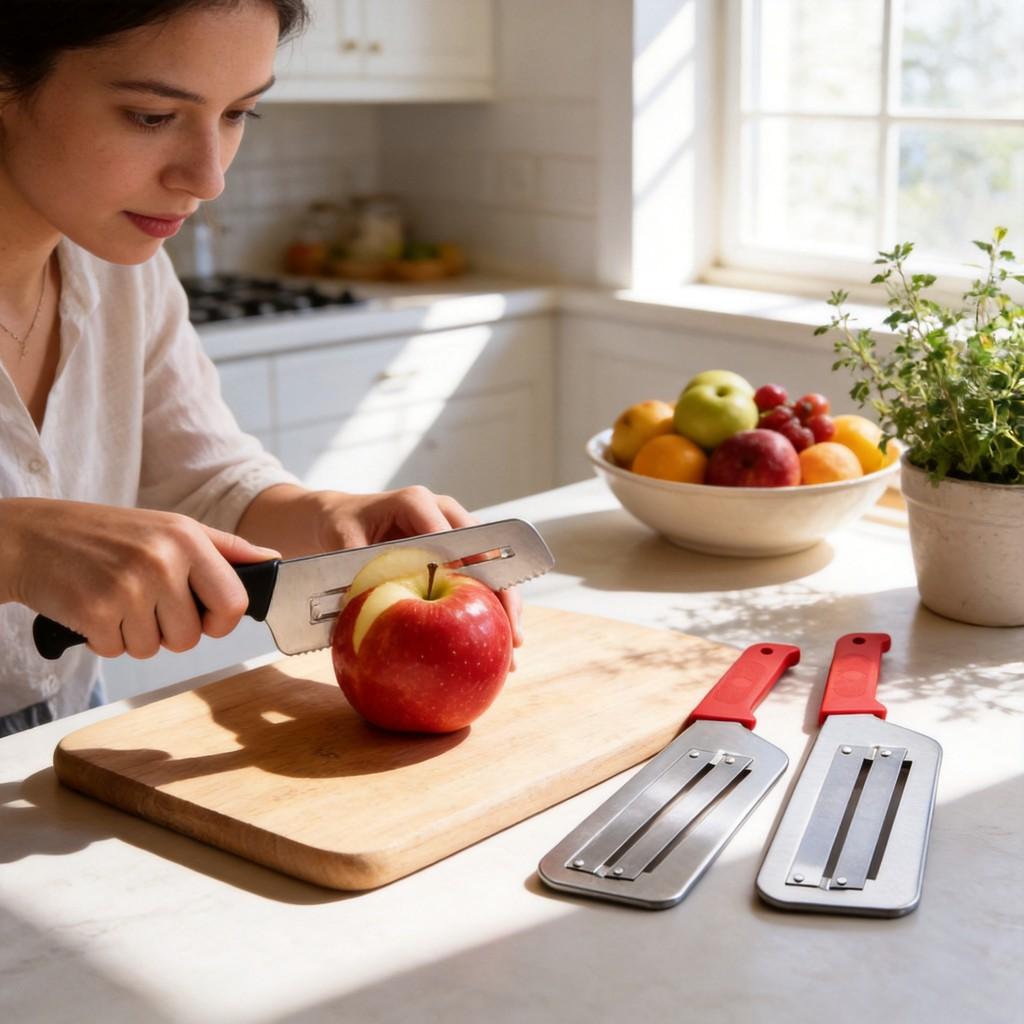 Stainless Steel Kitchen Chef Slicer Set With Sharp Blades For Home Cooking And Fruit Preparation