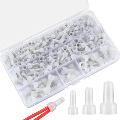 250 Pcs 12-10GA Closed End Wire Connector 22-16 Insulated Terminal Electrical Wire Crimp Terminal