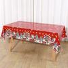 Christmas Tablecloth Santa Claus Tablecover Christmas Decorations for Home 2025 Navidad Noel New Year Gifts Dining Table Cover