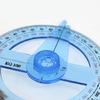 2 Pcs 360° Clear Protractor Ruler Circle Protractor Plastic Protractor Math Measuring Tool