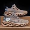 Men's Fashion Breathable Lace-up Knitted Sneakers Casual Outdoor Running Walking Shoes Lightweight Men's Shoes