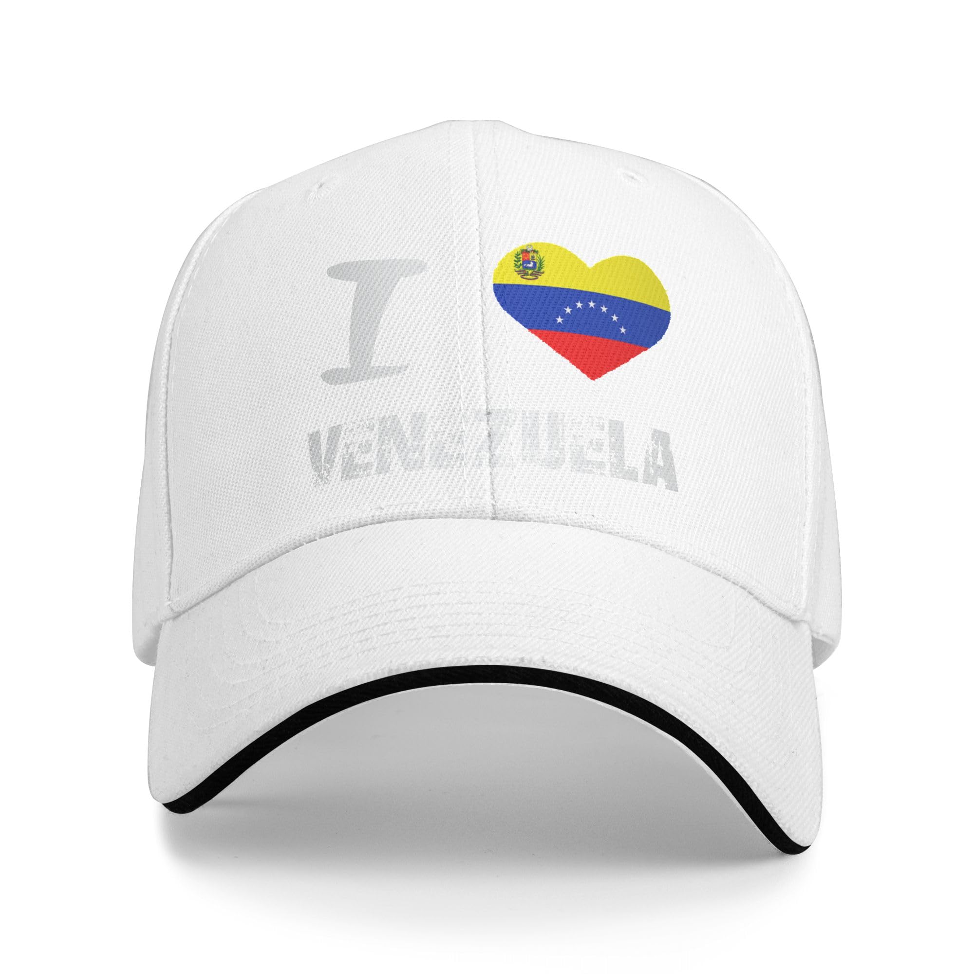 

Sandwich Baseball Cap for Men & Women, 3-Layer Contrast Design Adjustable Hat, Lightweight Durable Cap білий