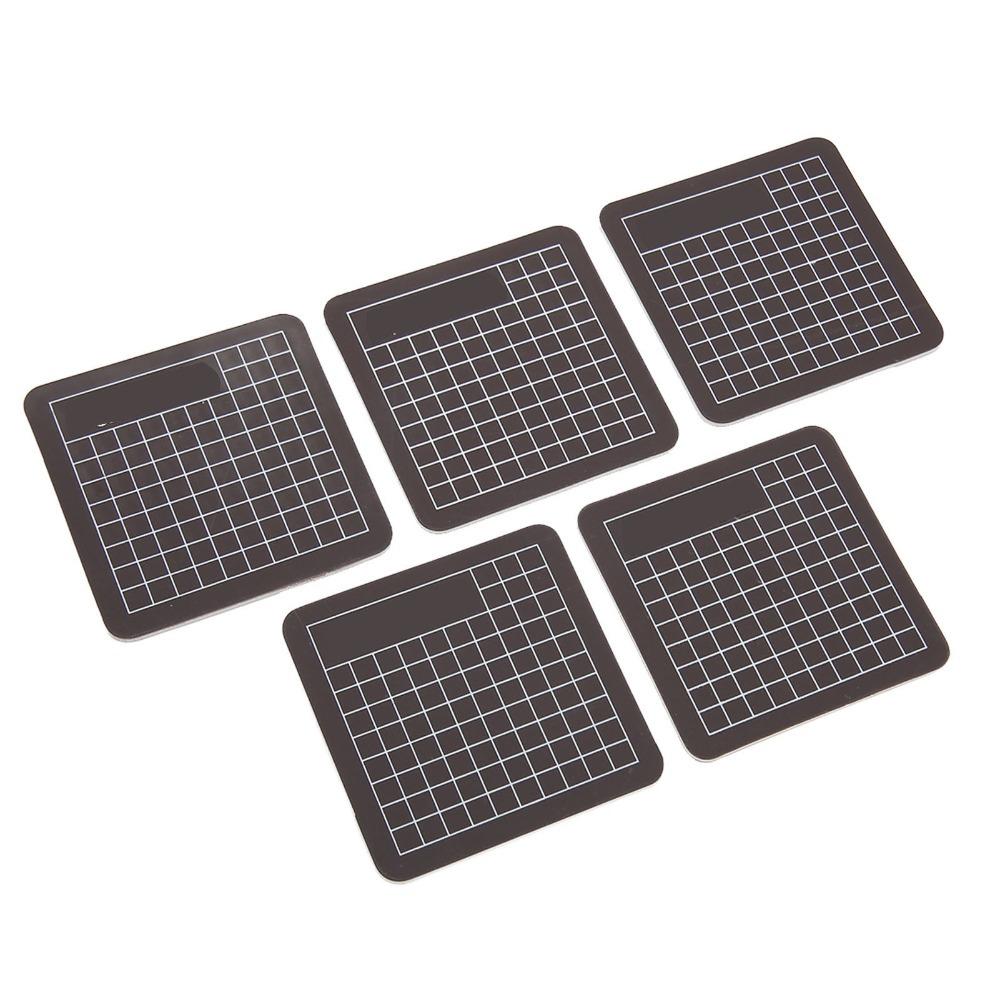 5Pcs Black Self Recoverying Mat 6x6cm Paper Cutting Board Anti Slip Craft Mat Model Making