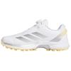 Adizero ZG Rebound Low Top Golf Shoes Men's White Silver Yellow HQ0042