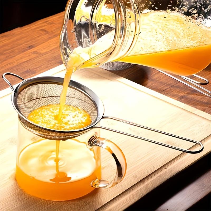 3PCS Stainless Steel Strainer for Soy Milk Bird's Nest Egg White Separation Flour Sifter Baking Tools Oil Filter Net