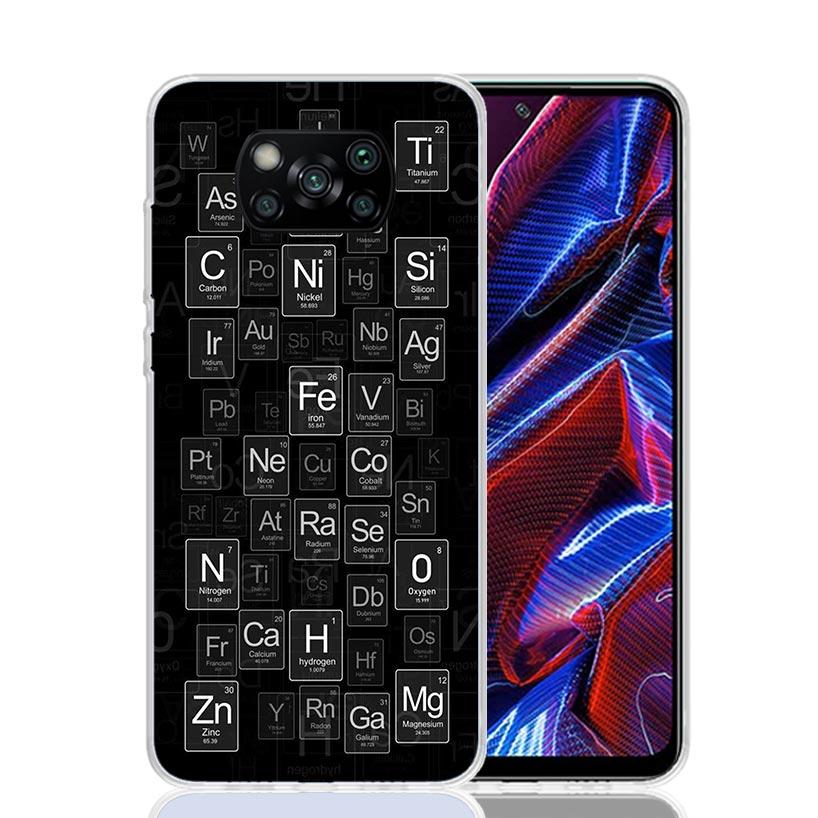 Physics Chemical Mathematics Phone Case For Xiaomi Poco X7 X6 X5 Pro F7 Ultra Redmi 15C 15 13 13C 12 12C 10 10A 10C 9 9A 9C 9T C