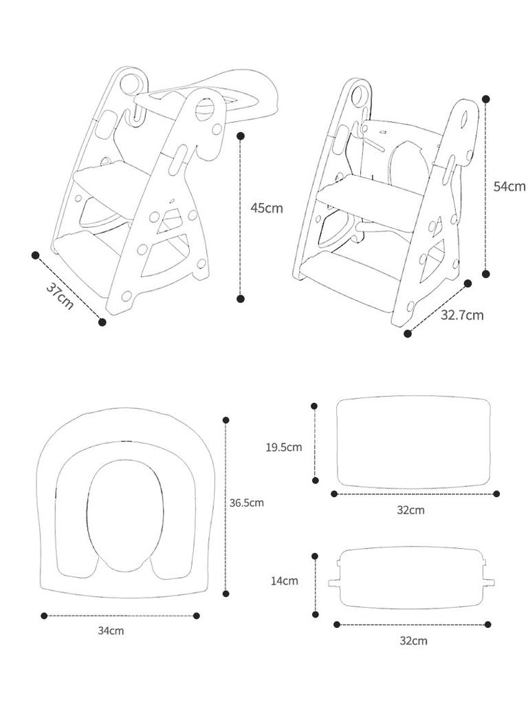 Ceramic Jar Training Seat and Step Stool Stability Step Toilet Seat Adjustable Height Step Boy and Girl Folding Toilet Seat