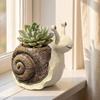 Resin Snail Planter Cartoon Creature Planter Pencil Holder Snail Flowerpot  Office