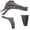Sexy Herren Latex Glänzend U-förmige Beutel Slip Niedrige Taille G-String Glatte Tanga Faux Leder Micro T-Rücken Gay Wear Große Größen F23