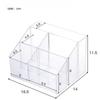 Transparent Acrylic Makeup Organizer Box Pen Holder Desktop Stationery Storage Box Multifunctional Student Office Organizing Box