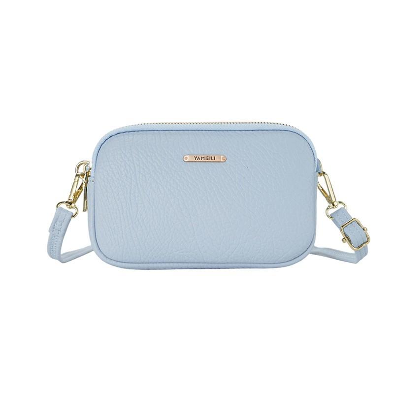 Korean Small PU Leather Crossbody Bag  New Designer Luxury Shoulder Square Bag