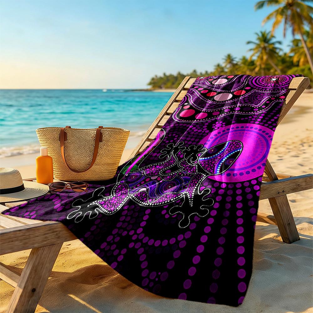 Australian Aboriginal Style Beach Towel High Absorbency & Quick-Dry Comfortable Lightweight
