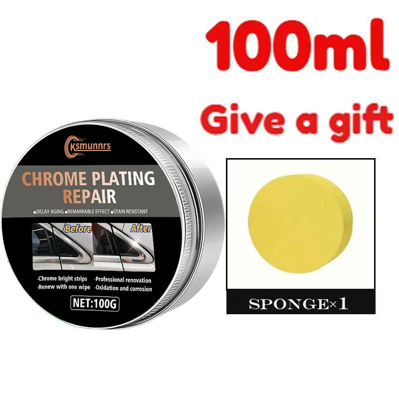 1pc 100g Car Chrome Plated Parts Renovation and Repair Paste, Door Handle, Chrome Plated Window, Bright Strip Repair and Repair