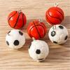 5Pieces Football Pendants Jewelry Making Part Fashion Accessory Perfect for Unique Jewelry Making and Craft Accessories