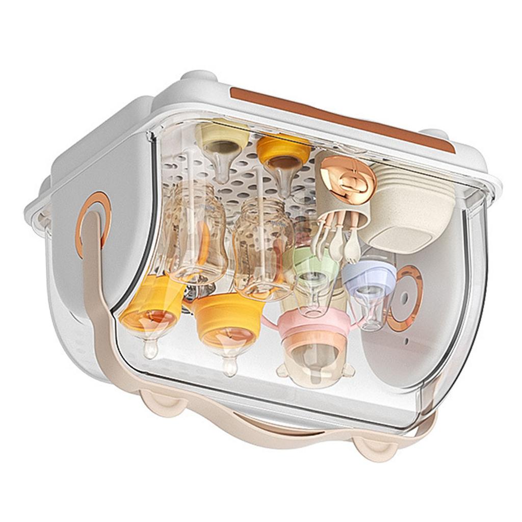 Babyflaschen Aufbewahrungsbox Kunststoff Multifunktional Abtropffläche Stillflaschen Aufbewahrungsbox Organizer mit