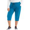 Damen-Hose, Übergröße, Kordelzug, Stretch, verkürzte Hose, Yoga-Hose, Jogginghose