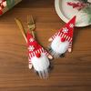 New Christmas Knife And Fork Set Cloth Faceless Old Man Knife And Fork Set Christmas Home Table Decorations