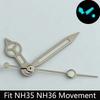 High quality watch hands blue-green/green luminous hands suitable for N  H35 NH36/ETA 2836 2824/8205 8215 movements