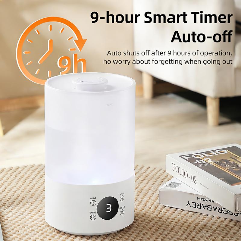 4L Large Capacity Air Humidifier with Remote Control Timer Plant Mist Aroma Diffuser for Home Office - Humidifier