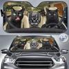 Car Sun Visor Funny Selfie Cat Car Windshield Sun Visor Uv Protection To Print