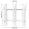 Aluminum Alloy Fishing Rod Holder, 3 Link Wall-Mounted Pod Rack For Marine Boat, Yacht, Camper, RV, 3 Tube