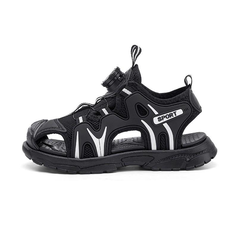 Kids Breathable Open-Toe Sandals Outdoor Play Lightweight Rubber Sole Sporty Closed-Toe Shoes Girls Boys