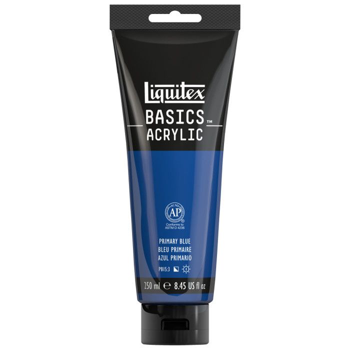 Peinture Acrylique - LIQUITEX - BASICS - 250ml - Bleu Primaire - Tube 420