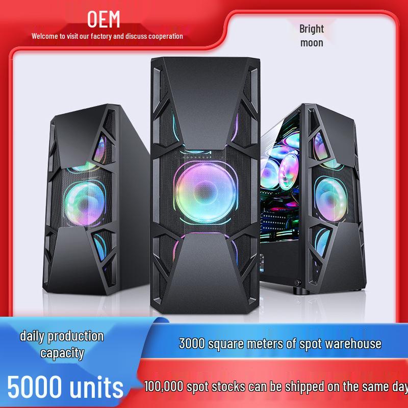 Case ATX Gaming Trasparente USB 3.0 con Supporto per Raffreddamento a Liquido bianco