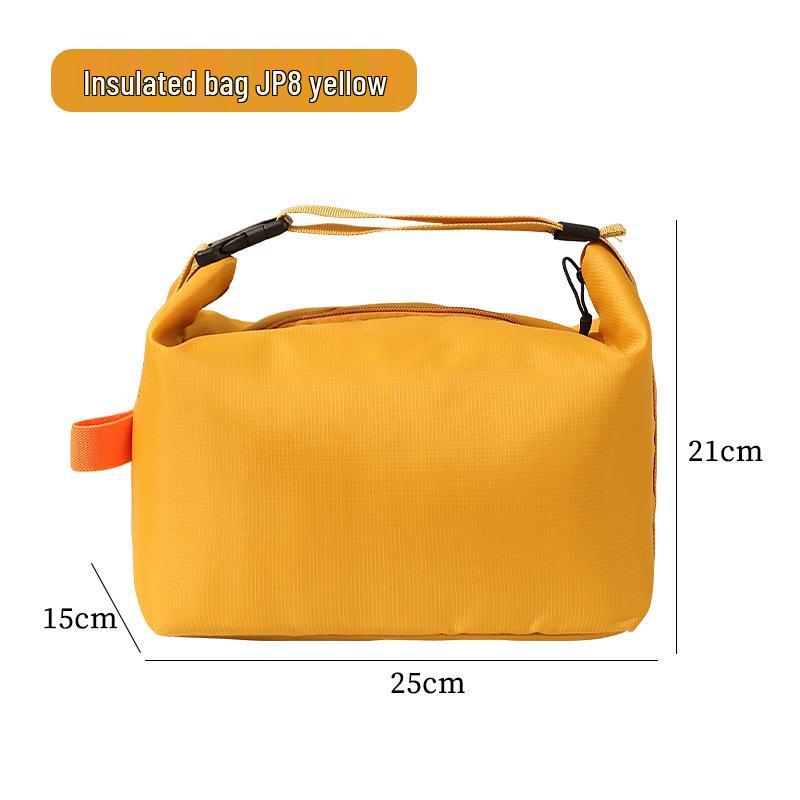 Japanese Style Insulated Lunch Bag - Large Capacity Bento Box with Thick Aluminum Foil for Office Workers