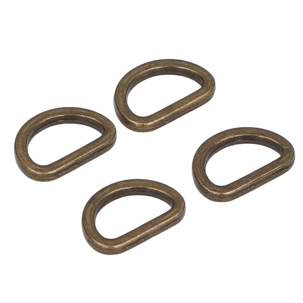 10pcs D Rings Glossy Comfortable Small Compact Decorative Bag Buckles for Crafts