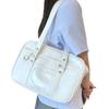 PU Leather JK Uniform Shoulder Bag Large Capacity Messenger Bag JK Tote Bag  Travel