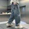 Spring Autumn  Teenager Baggy Trousers Boys Jeans Children Loose Denim Pants  Kids Handsome Clothing
